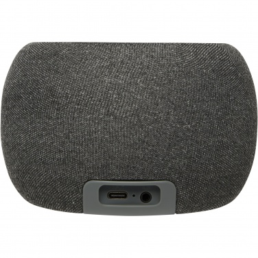 Логотрейд pекламные cувениры картинка: Bluetooth®-динамик и беспроводное зарядное устройство из бамбука/переработанного ПЭТ-пластика Ecofiber