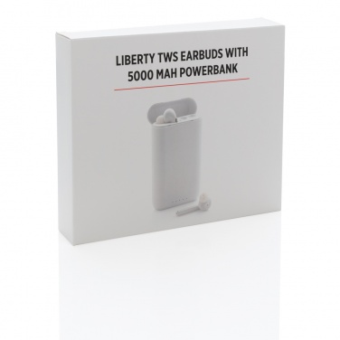 Лого трейд pекламные cувениры фото: Наушники Liberty TWS с аккумулятором на 5000 мАч
