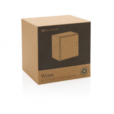 Логотрейд pекламные подарки картинка: Беспроводной динамик Wynn 5 Вт из бамбука