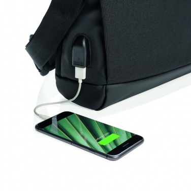 Логотрейд бизнес-подарки картинка: Сумка для ноутбука Madrid RFID USB 15,6" без ПВХ