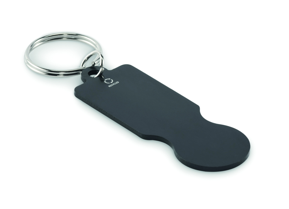 Лого трейд pекламные cувениры фото: Key ring with trolley token