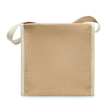 Лого трейд pекламные продукты фото: Jute and canvas cooler bag 3L