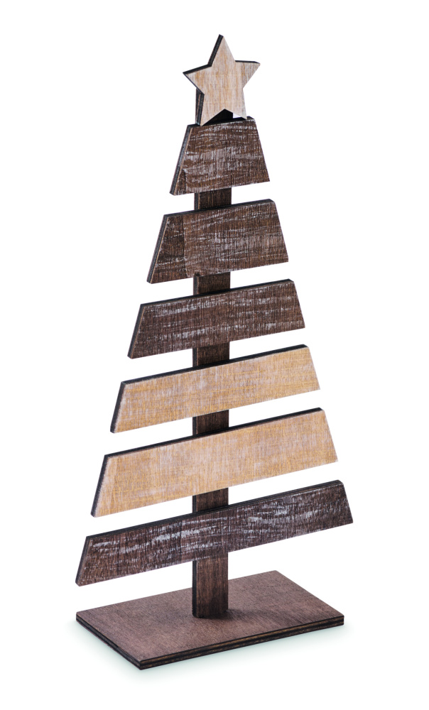 Логотрейд бизнес-подарки картинка: Wooden Christmas tree