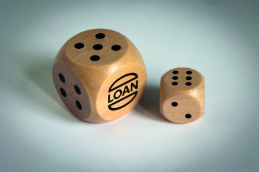 Логотрейд бизнес-подарки картинка: Schima wooden dice 3cm dia