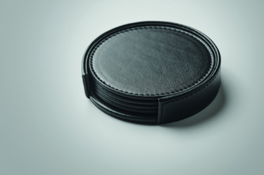 Логотрейд бизнес-подарки картинка: Set of 4 PU coasters