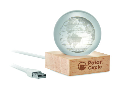 Лого трейд pекламные cувениры фото: LED globe glass ball