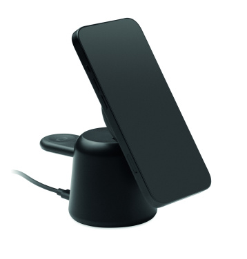 Логотрейд pекламные подарки картинка: 3 in 1 wireless charger 15W