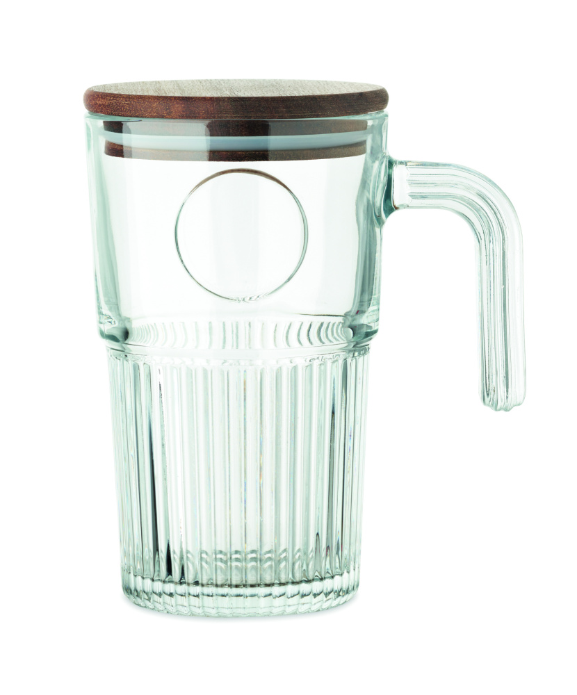 Логотрейд pекламные подарки картинка: Glass mug 450ml