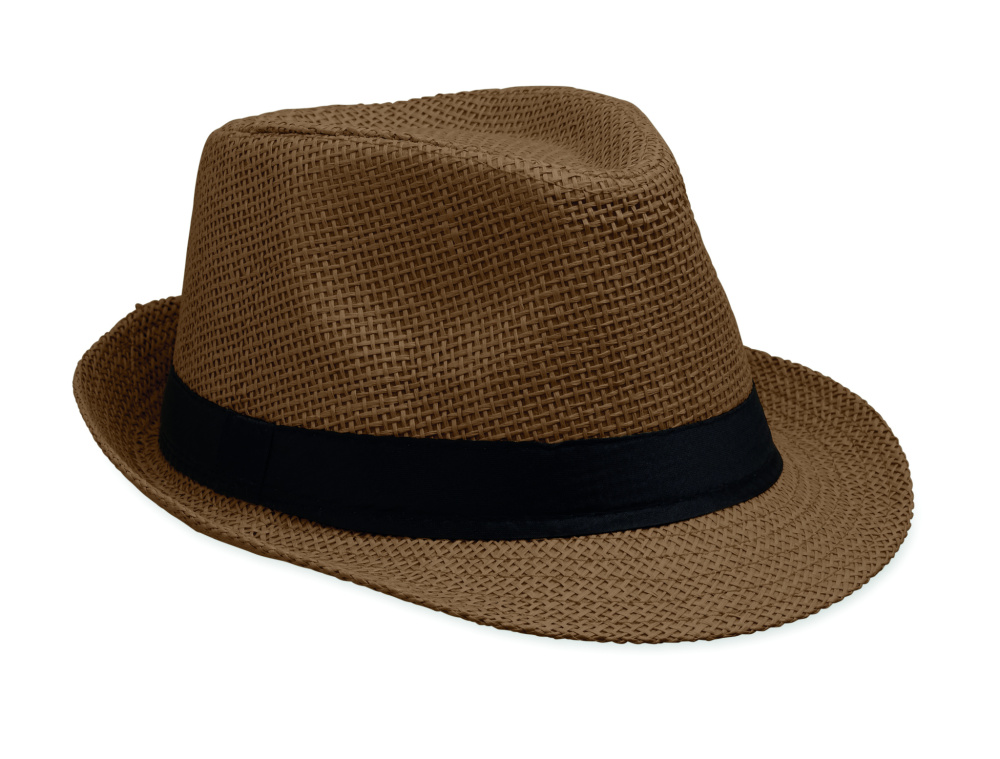 Логотрейд pекламные подарки картинка: Paper straw hat
