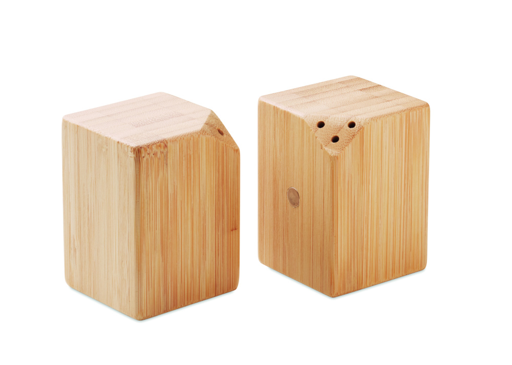 Лого трейд pекламные продукты фото: Bamboo salt & pepper set