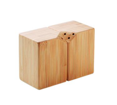 Лого трейд pекламные подарки фото: Bamboo salt & pepper set