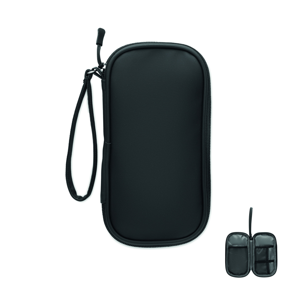 Логотрейд pекламные подарки картинка: Tech organiser pouch 600D RPET