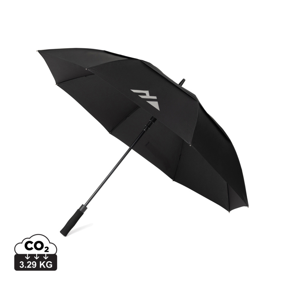 Лого трейд бизнес-подарки фото: Nordic Drift Trail 27" AWARE™ RPET storm UPF 50+ proof Umbre