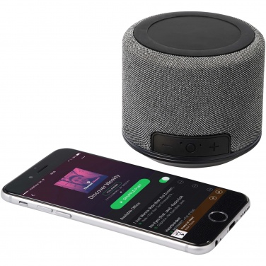 Logotrade profilprodukter bild: Fiber 3 W Bluetooth® -högtalare med trådlös laddning