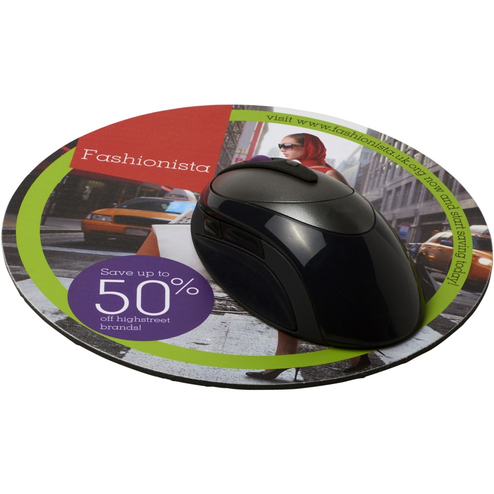 Logotrade profilprodukter bild: Q-Mat® rund musmatta