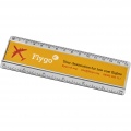 Ellison 15 cm plastlinjal med pappersinlägg, Transparent tydlig