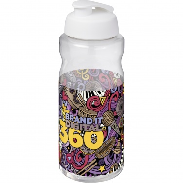 Logotrade kampanjprodukter bild: H2O Active® Big Base 1-liters sportflaska med uppfällbart lock