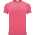 Bahrain kortärmad funktions T-shirt för herr, Fluor Lady Pink
