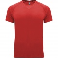 Bahrain kortärmad funktions T-shirt för barn, Röd