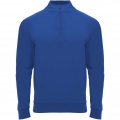 Epiro långärmad unisex sweatshirt med kvartslång dragkedja, Kungsblå