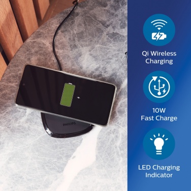 Logotrade presentreklam bild: Philips 10W trådlös laddare Qi