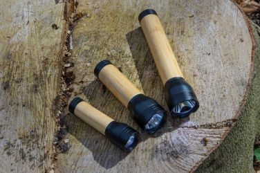 Logotrade presentreklam bild: Lucid 5W ficklampa RCS certifierad återvunnen plast & bambu
