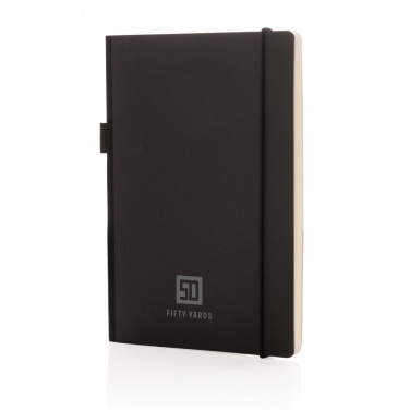 Logotrade reklamprodukter bild: A5 lyxig hardcover anteckningsbok