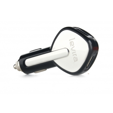 Logotrade reklamprodukter bild: Dubbel USB billaddare