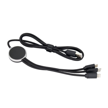 Logotrade kampanjprodukter bild: 3-i-1 lång kabel med upplyst logotyp för gravering, W201TG