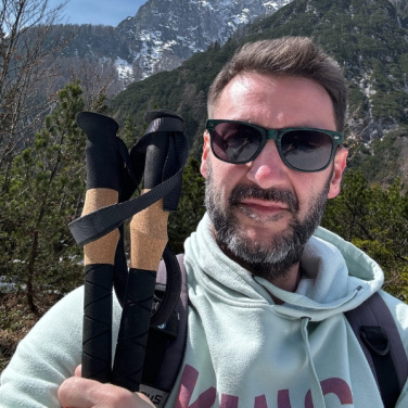 Logotrade presentreklam bild: Vandringsstavar DENALI Schwarzwolf