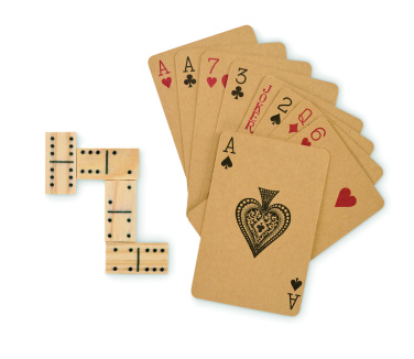 Logotrade presentreklam bild: Domino- och kort set