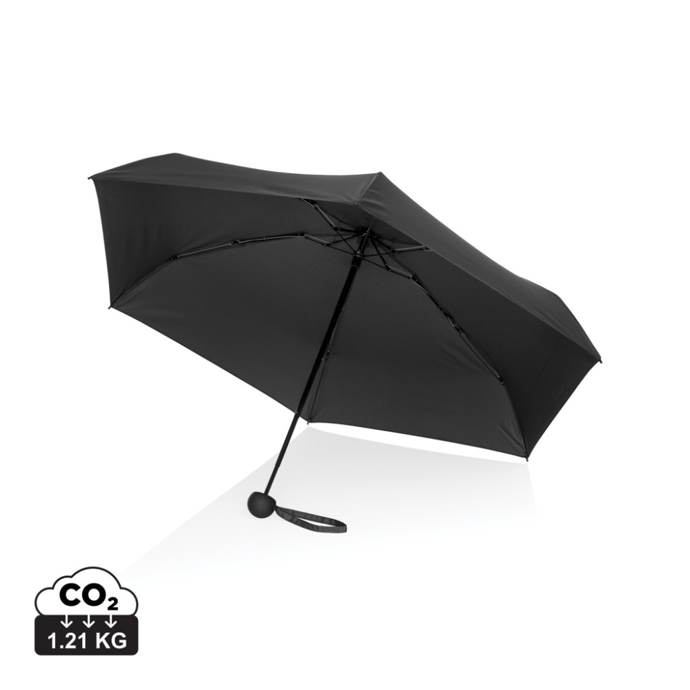 Logotrade reklamprodukter bild: 19,5” Aware™ RPET super mini manuell 190T Pongee paraply