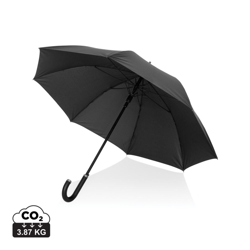 Logotrade reklamprodukter bild: Swiss Peak Vero Aware™ RPET 25” paraply med lyxigt handtag