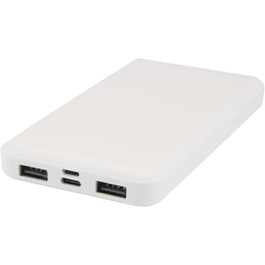 Logotrade profilprodukter bild: Intan 10 000 mAh 10 W powerbank av återvunnen plast