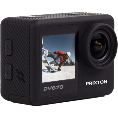 Logotrade reklamprodukter bild: Prixton DV670 4K actionkamera med dubbel skärm