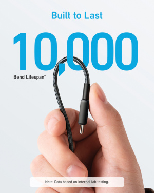 Logotrade profilprodukter bild: Anker USB-C till USB-C kabel 1.8 meter 60W