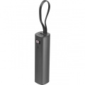 Powerbank 5 000 mAh DONCASTER, mörkgrå