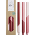 Originalhome Eden diagonala ljus – set om 3, Röd