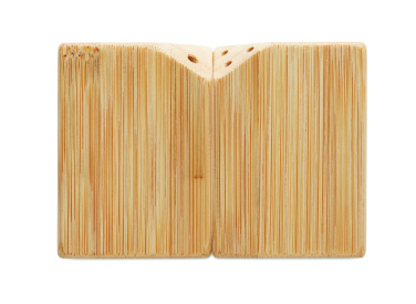 Logotrade reklamprodukter bild: Salt- och pepparkar i bambu