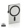 Standard aluminium RFID magnetiskt kortfodral för mobil, silver
