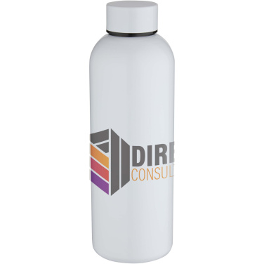 Logotrade profilreklam bild: Spring 750 ml vattenflaska med enkelvägg tillverkad av RCS-certifierat rostfritt stål för sublimering