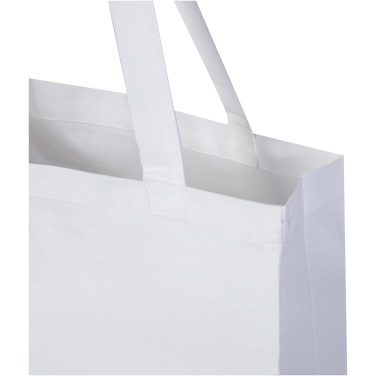 Logotrade profilprodukter bild: Odisha 180 g/m² tygväska av ekologiskt OCS-material med bälg, 14 l