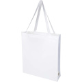 Odisha 180 g/m² tygväska av ekologiskt OCS-material med bälg, 14 l, Vit