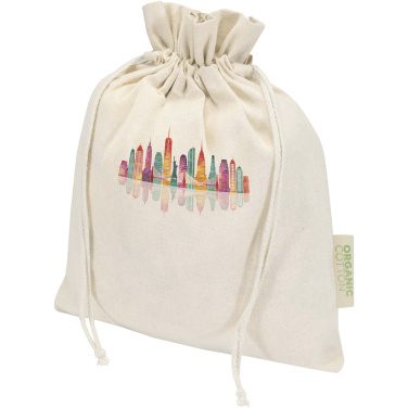 Logotrade profilprodukter bild: Odisha 140 g/m² presentpåse av ekologiskt OCS-material – 30 x 25 cm