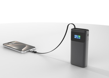 Logotrade profilreklam bild: Quantom RCS ultrasnabb PD45W 10.000mAh powerbank med display