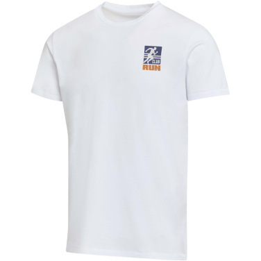 Logotrade reklamprodukter bild: Balfour 200 g/m² kortärmad rundhalsad unisex-T-shirt av ekologiskt OCS-material