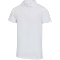 Graphite 180 g/m² kortärmad unisex-pikétröja av ekologiskt OCS-material, Vit