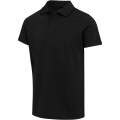Graphite 180 g/m² kortärmad unisex-pikétröja av ekologiskt OCS-material, Svart