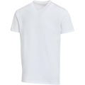 Balfour 200 g/m² kortärmad v-ringad unisex-T-shirt av ekologiskt OCS-material, Vit